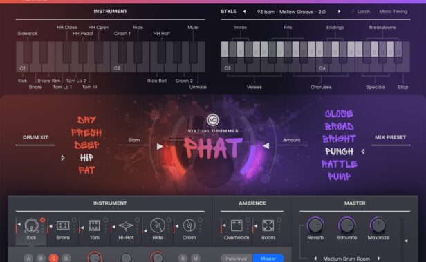 嘻哈灵魂放克鼓 UJAM Virtual Drummer Phat v2.4.1