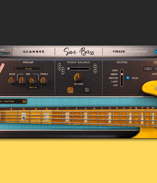 指弹贝斯 Native Instruments Scarbee Sun Bass Finger