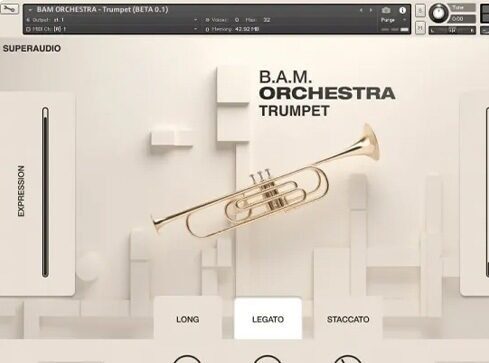 模拟小号音色库 SuperAudio B.A.M Orchestra Trumpet