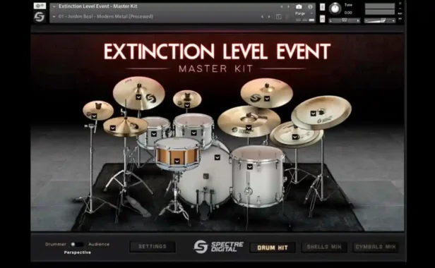 大师采样架子鼓音色 Spectre Digital Extinction Level Event Master Kit v2.1