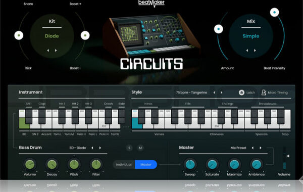 节奏鼓机插件 UJAM Beatmaker CIRCUITS v2.4.0 R2R Win