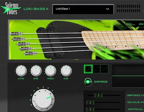 虚拟电贝斯音源 Solemn Tones The Loki Bass 2 Win