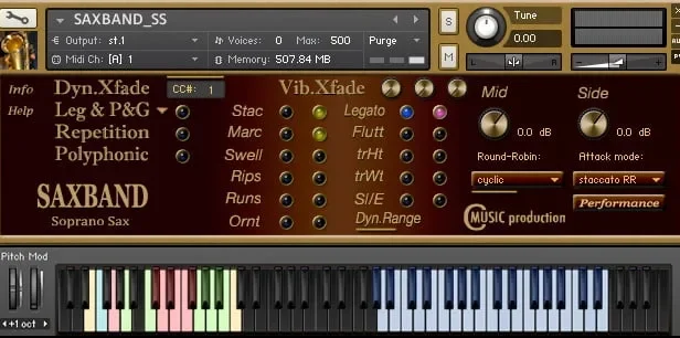 虚拟萨克斯音源 Cmusic Productions SAXBAND Soprano Sax