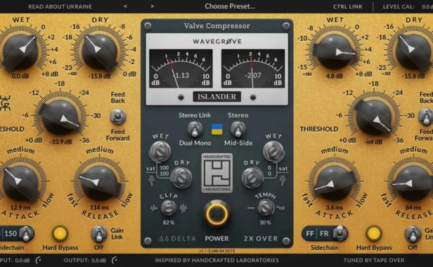压缩效果器 Wavegrove HCL Islander v1.3.8 R2R Win
