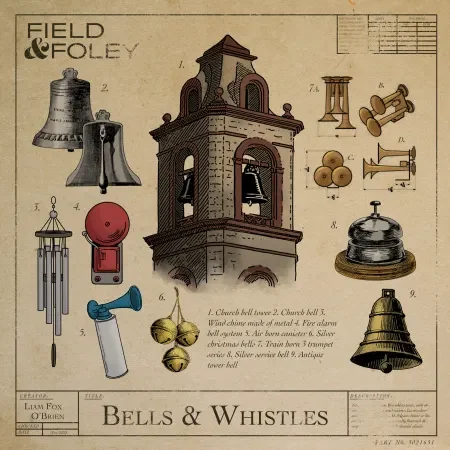 教堂钟声铃声音效 Field and Foley Bells and Whistles WAV