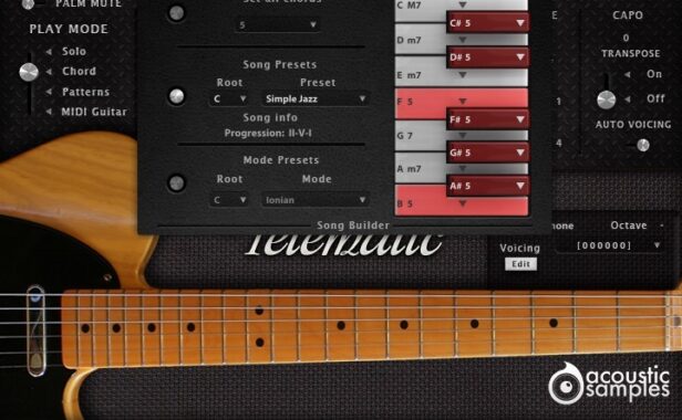 芬达电吉他 Acoustic Samples Telematic V3 for UVI Falcon （AcousticSamples）