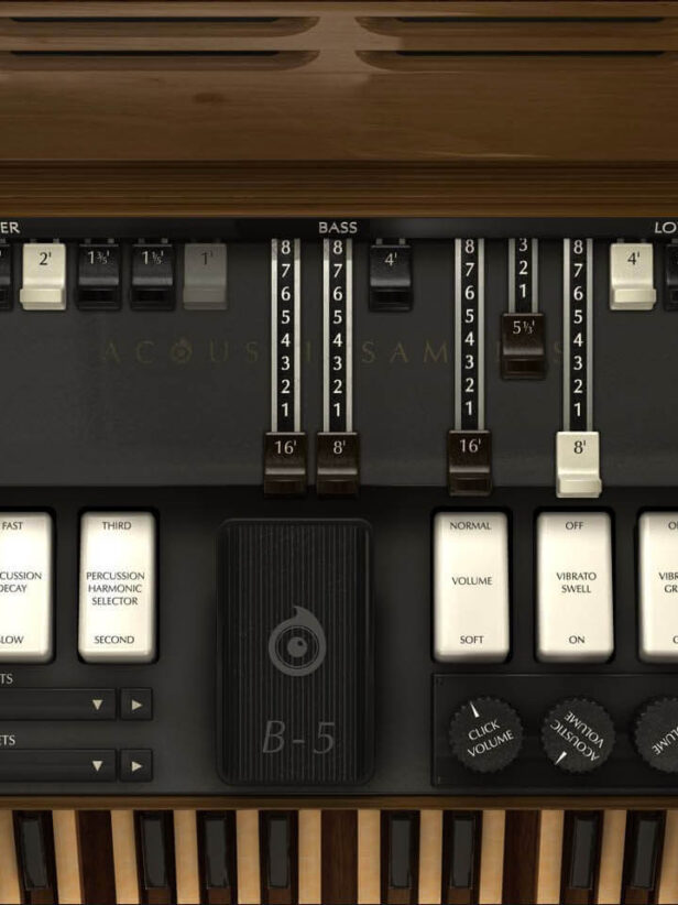 风琴音源 Acousticsamples B-5 Organ V3 for UVI Falcon（Acoustic Samples B5 B 5）