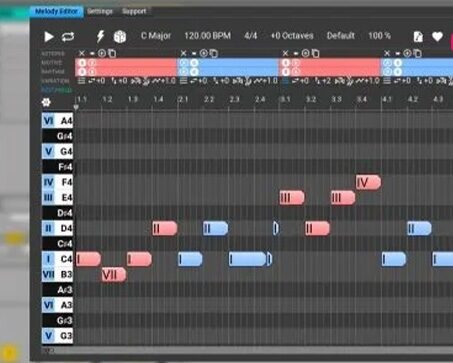 动机编辑器和旋律生成器 Music Developments Melodya v1.5.6 Win