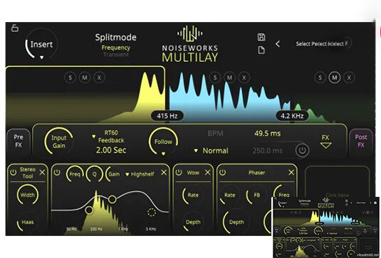 多频段瞬态延迟效果器 NoiseWorksAudio Multilay v1.0.0 Win （Noise Works Audio）