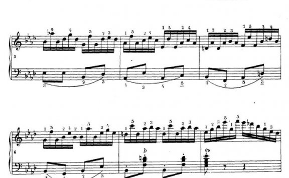 《车尔尼手风琴练习曲集》第Ⅳ册（第8首）简谱 - 乐谱