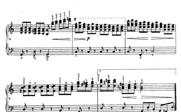 《车尔尼手风琴练习曲集》第Ⅳ册（第10——11首）简谱 - 乐谱