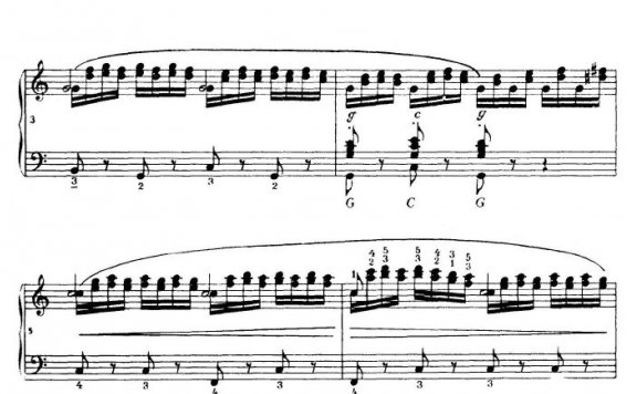 《车尔尼手风琴练习曲集》第Ⅳ册（第12首）简谱 - 乐谱