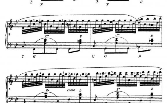 《车尔尼手风琴练习曲集》第Ⅳ册（第13首）简谱 - 乐谱