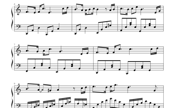 天空之城（黄伟编配版本） - 乐谱