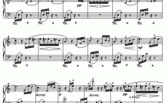 献给爱丽丝 - 乐谱