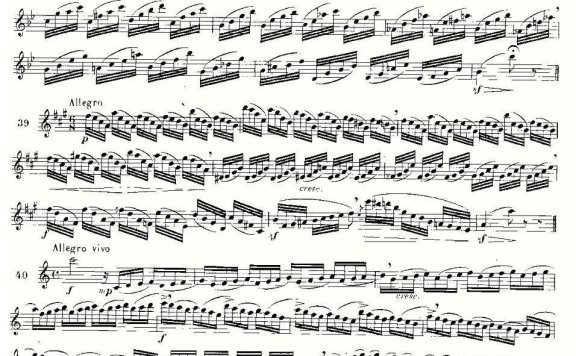 简易音阶练习100首之37-49（moyse - 100 studies after cramer） - 乐谱