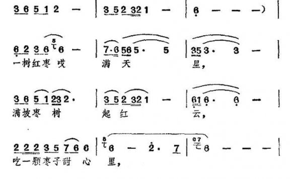 毛主席，枣园人民永远怀念您 - 乐谱