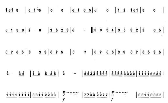 电影《黄飞鸿》主题曲：男儿当自强 - 乐谱