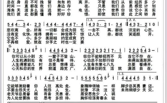 幸福常在（倪康词 真理的儿子曲） - 乐谱