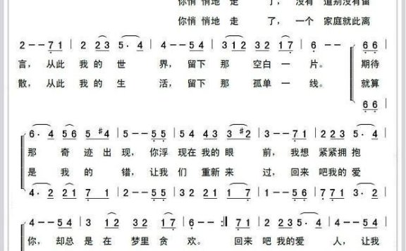 我的爱人（倪康词 真理的儿子曲） - 乐谱