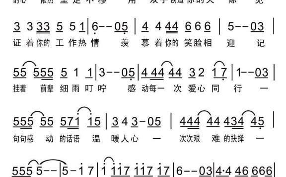信念与理想 - 乐谱