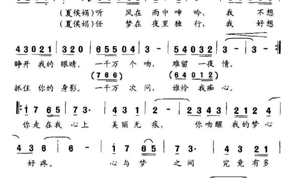 好像抓住你的心 - 乐谱