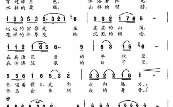 我为你歌唱（屈塬词 印青曲） - 乐谱