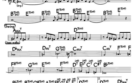 Ecaroh（爵士钢琴曲） - 乐谱