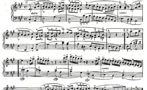 贝多芬钢琴小品Op.119 之四 - 乐谱