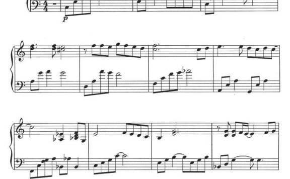 选自电影《蓝色生死恋》插曲：我有多么的 - 乐谱