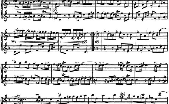 博伊斯卯绨G大调双长笛奏鸣曲Op.1(NO.2) - 乐谱