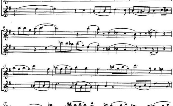 峡谷布鲁斯舞曲(Canon Blues)(二重奏) - 乐谱