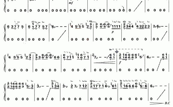 离歌(信乐团演唱) - 乐谱