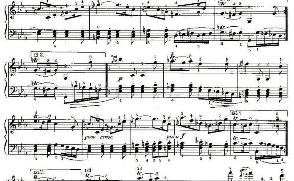 贝多芬钢琴小品Op.119 之五 - 乐谱