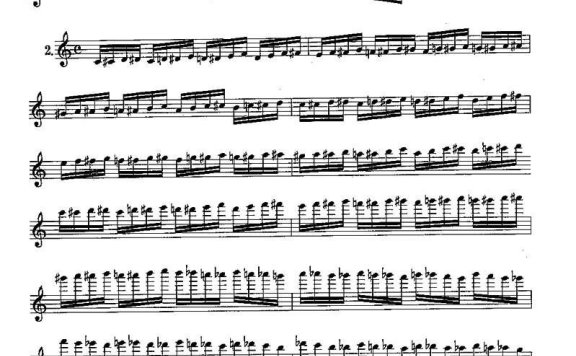 长笛九级考级曲谱(第一、二部分) - 乐谱