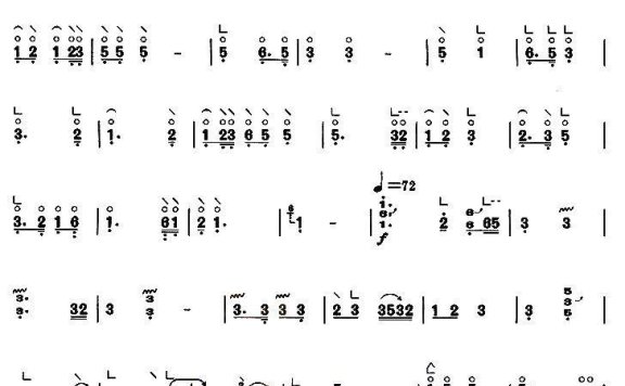 梅花三弄（【上海筝会】考级六级曲目） - 乐谱