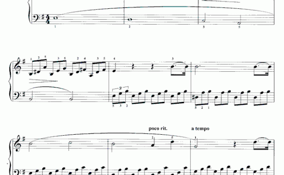 “月光”奏鸣曲(第一乐章:持续的慢板) - 乐谱