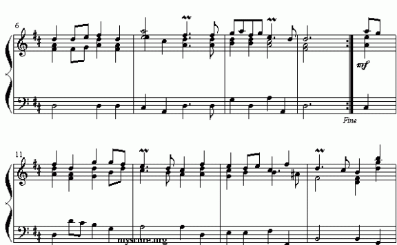 欧洲幻想曲(M·托佩尔编曲) - 乐谱