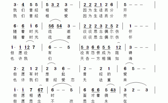 思念永在（高国娇词 祝远良词曲） - 乐谱