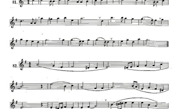 练习曲合集：14、降E音指法练习 - 乐谱