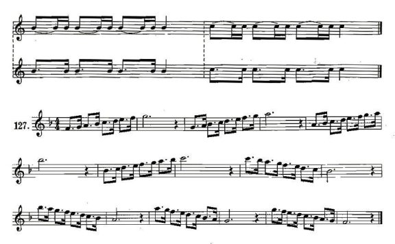 练习曲合集：22、八分附点音符练习 - 乐谱