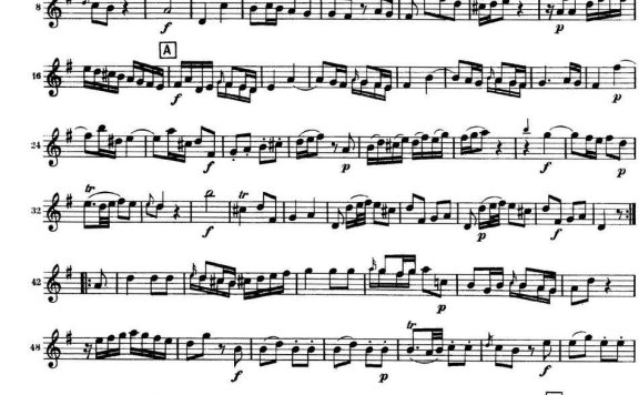 匡茨G大调长笛二重奏Op.2——Flute 2(No.1) - 乐谱