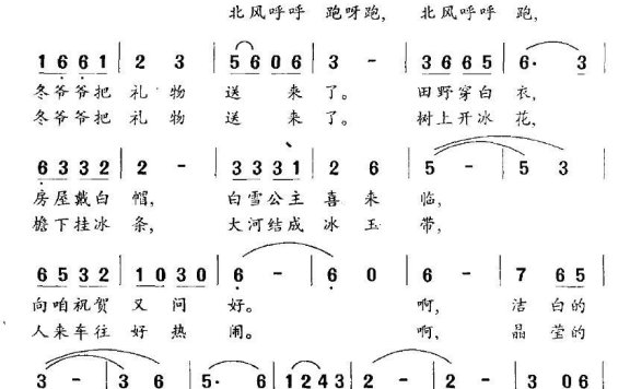 银色世界多美妙(童声合唱) - 乐谱