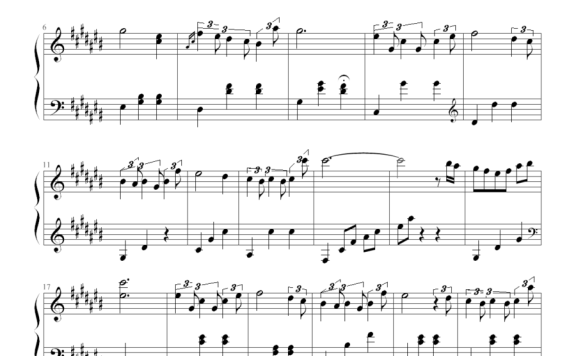 Stepping on the Rainy Street（雨中漫步） - 乐谱