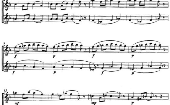 儿童流行歌曲（Children Pop）（二重奏） - 乐谱