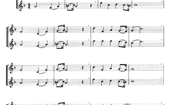 亚洲雄风(小号二重奏) - 乐谱