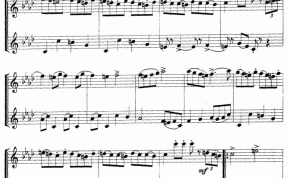 拉克奇进行曲（管乐重奏合奏） - 乐谱