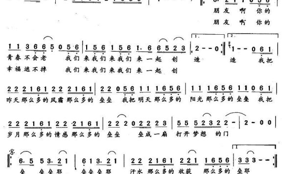 创造（张占杰词曲） - 乐谱
