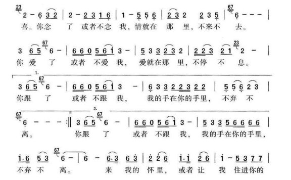 见或不见(扎喜拉姆、多多词 和文光曲) - 乐谱