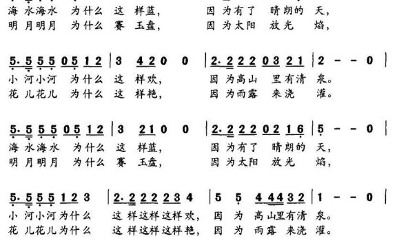 明天的日子更美好（陈雄曲 丁恩昌词） - 乐谱